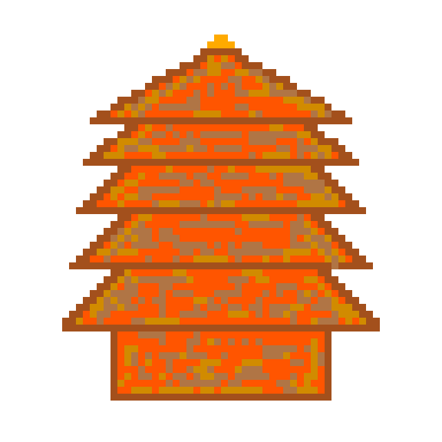 五重塔のイラスト